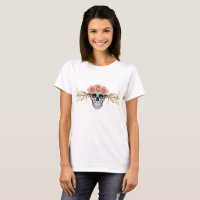Floral Skull | Elegant Gothic Custom T-Shirt