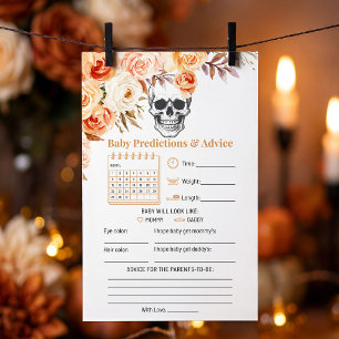 Floral Skull Halloween Predictions Advice Game