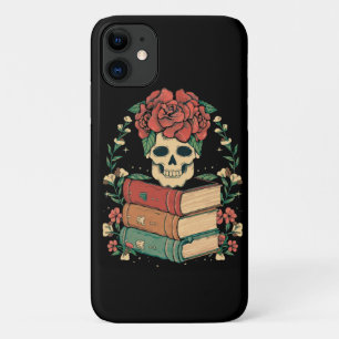 Floral Skull on your Books Case-Mate iPhone Case