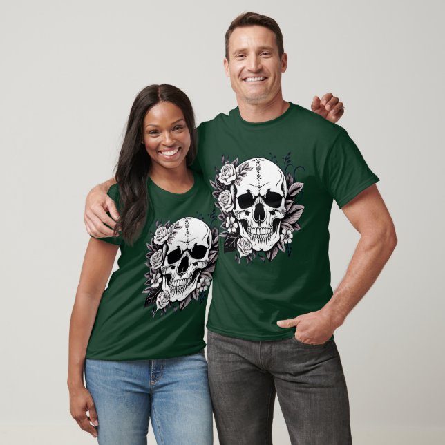 Floral Skull T-Shirt (Unisex)