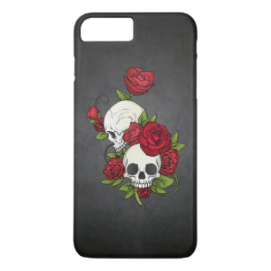 Floral Skulls Dia de los Muertos   Phone Case