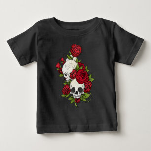 Floral Skulls Dia de los Muertos   Shirt