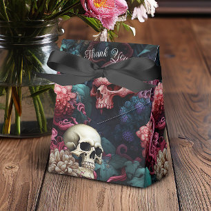 Floral Skulls Octopus Tentacles Gothic Wedding Favour Box