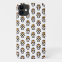 Floral Skulls Pattern 
