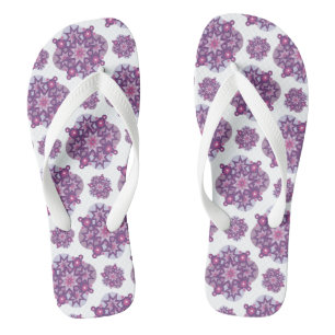 Floral snowflakes jandals