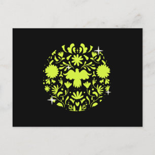 Floral Softball Baseball Ball Pitcher Catcher Gift Postcard