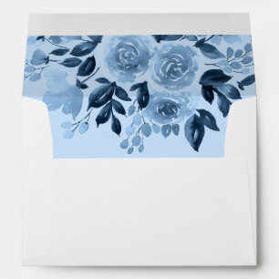 Floral Something Blue Before I Do Bridal Shower Envelope