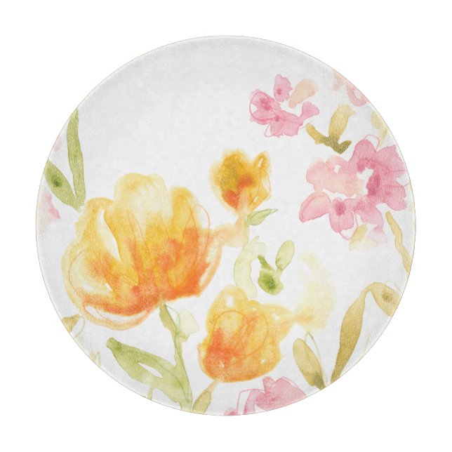 Floral Song I Cutting Board (Front)