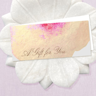 Floral Spa Salon Gold Watercolor Gift Certificate