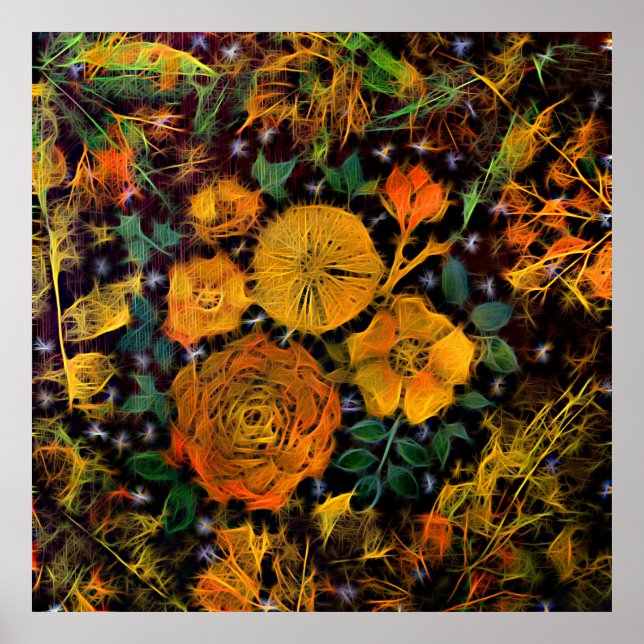 Floral Sparks  Poster (Front)