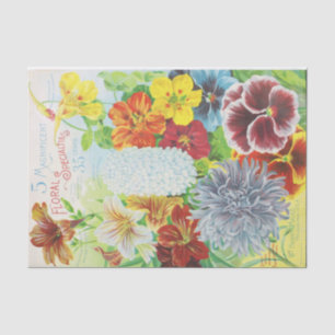Floral Specialities Vintage Print Tissue Paper