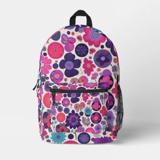 Floral Sphere Printed Backpack