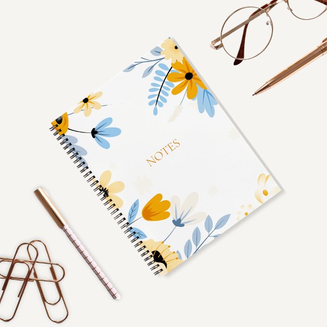 Floral Spiral Bound Hardcover Notebook (Creator Uploaded)