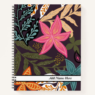 Floral Spiral Notebook