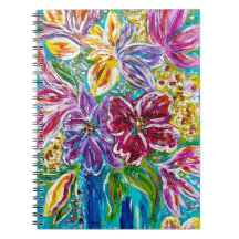 Floral Spiral Notebook