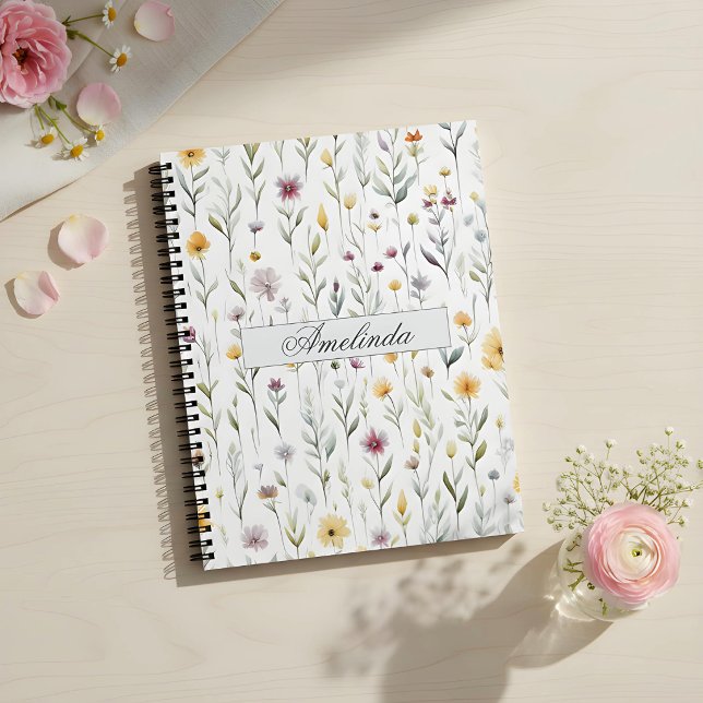 Floral Spiral Notebook – Elegant & Delicate  (Creator Uploaded)