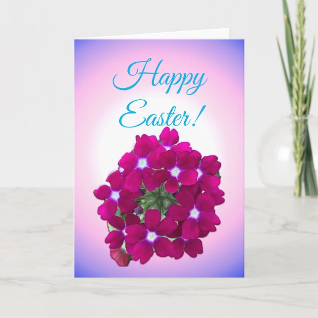 Floral Splendour Happy Easter  Card (Front)
