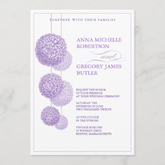 Floral Splendour Wedding Invitation