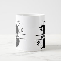 Floral Split Customised Alphabet monogram Letter B