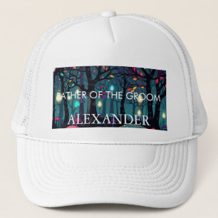 Floral Spray Fantasy Art FATHER OF THE GROOM Trucker Hat