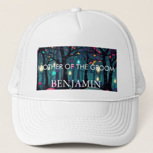 Floral Spray Fantasy Art MOTHER OF THE GROOM Trucker Hat