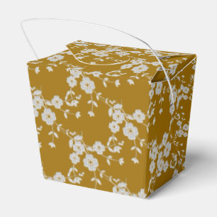 Floral Spray Style 1-Gold-White 2-FAVOR BOXES t-o