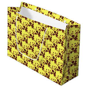Floral Spray Style 1, RED-YELLOW-2-GIFT BAG L