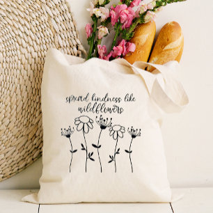 Floral Spread Kindness Tote Bag