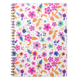 Floral Sprial Note Book