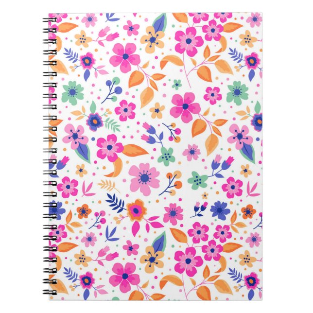 Floral Sprial Note Book (Front)