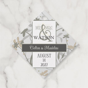 Floral Sprigs Modern Simple Elegant Inspirivity Favour Tags