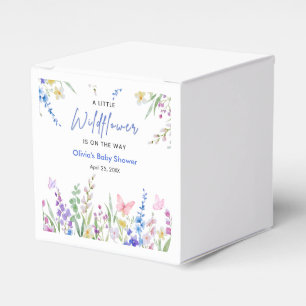 Floral Spring A Little Wildflower Baby Shower Favour Box