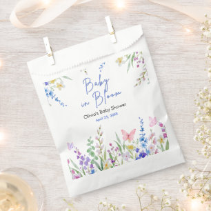 Floral Spring Baby in Bloom Baby Shower   Favour Bags