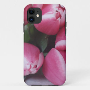 Floral Spring Bouquet of Pink Tulips, Flowers Case-Mate iPhone Case