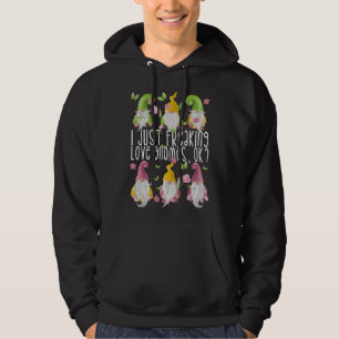 Floral Spring Gnome Quote Cute Summer Gnomes Hoodie