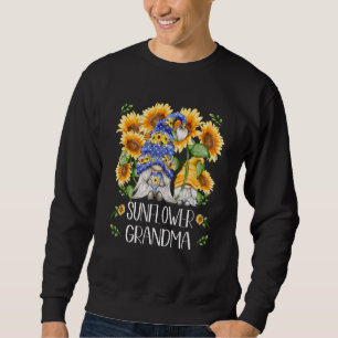 Floral Spring Gnome Shows Love & Heart Sunflower G Sweatshirt