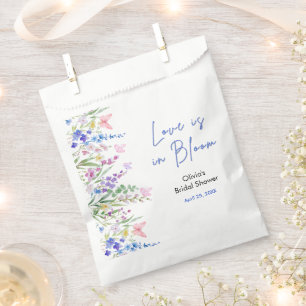Floral Spring Love is in Bloom Bridal Shower Favour Bags