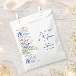 Floral Spring Love is in Bloom Bridal Shower  Favour Bags