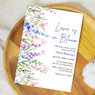 Floral Spring Love is in Bloom Bridal Shower  Invitation