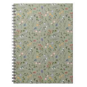 Floral Spring Notebook - Foliage Notes - FLOWERS