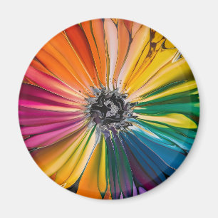 Floral Spring Watercolor Artistic Floral Pattern Magnet