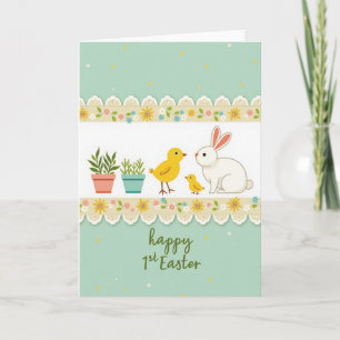 Floral Springtime Easter Card