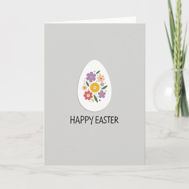 Floral Springtime Joy Card (Front)