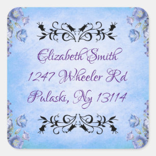 Floral Square Sticker