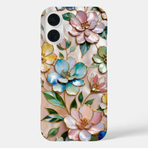 Floral Stained Glass Phone Case Cute Pastel