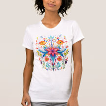"Floral Star Women's Slim Tee"