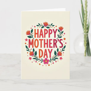 Floral Starburst Pattern Card