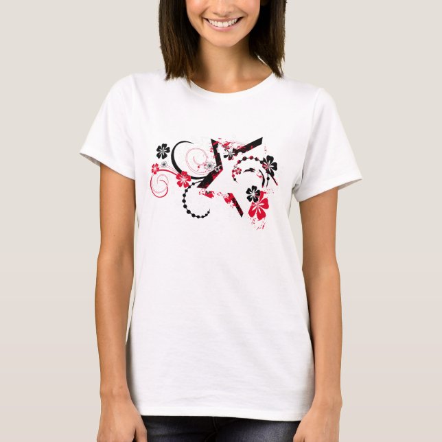 floral stars t-shirt (Front)