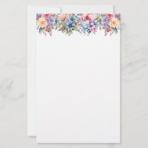 Floral Stationery Paper