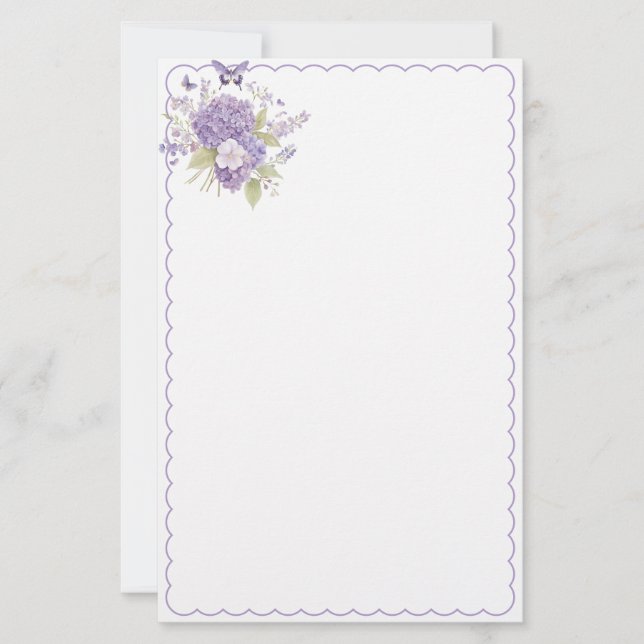 Floral Stationery Paper (Front)